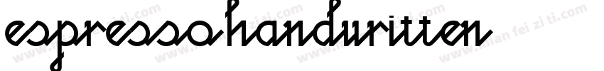 Espresso Handwritten字体转换